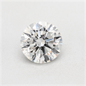 Natural Diamond 3.16 Carats, Round with Excellent Cut, J Color, SI2 Clarity and Certified by GIA