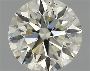 Picture of Natural Diamond 0.40 Carats, Round with Excellent Cut, K Color, SI1 Clarity and Certified by IGI