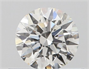 Natural Diamond 0.41 Carats, Round with Excellent Cut, H Color, SI1 Clarity and Certified by GIA