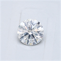 Natural Diamond 0.42 Carats, Round with Very Good Cut, F Color, I1 Clarity and Certified by GIA