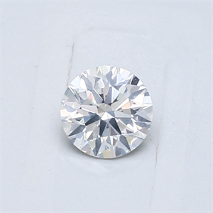 Picture of Natural Diamond 0.42 Carats, Round with Very Good Cut, F Color, I1 Clarity and Certified by GIA