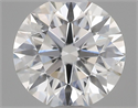 Natural Diamond 0.53 Carats, Round with Excellent Cut, F Color, I1 Clarity and Certified by GIA