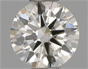 Natural Diamond 0.40 Carats, Round with Excellent Cut, J Color, VVS1 Clarity and Certified by IGI