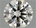 Natural Diamond 0.41 Carats, Round with Excellent Cut, H Color, VS2 Clarity and Certified by IGI