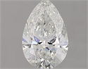 Natural Diamond 0.90 Carats, Pear with  Cut, G Color, SI2 Clarity and Certified by IGI