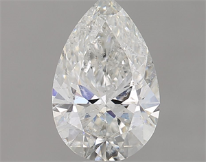 Picture of Natural Diamond 0.90 Carats, Pear with  Cut, G Color, SI2 Clarity and Certified by IGI