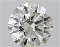 Natural Diamond 0.44 Carats, Round with Excellent Cut, K Color, VVS2 Clarity and Certified by GIA