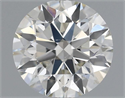 Natural Diamond 0.52 Carats, Round with Excellent Cut, H Color, SI1 Clarity and Certified by IGI