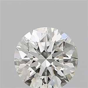 Picture of Natural Diamond 0.55 Carats, Round with Excellent Cut, K Color, VVS2 Clarity and Certified by GIA