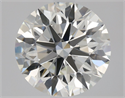 Natural Diamond 2.12 Carats, Round with Excellent Cut, J Color, VVS2 Clarity and Certified by GIA