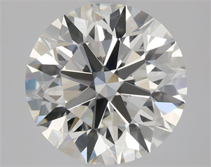 Picture of Natural Diamond 2.12 Carats, Round with Excellent Cut, J Color, VVS2 Clarity and Certified by GIA