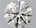 Natural Diamond 2.11 Carats, Round with Excellent Cut, J Color, IF Clarity and Certified by GIA