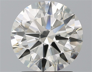 Picture of Natural Diamond 2.11 Carats, Round with Excellent Cut, J Color, IF Clarity and Certified by GIA