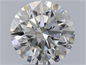 Natural Diamond 1.85 Carats, Round with Excellent Cut, H Color, SI1 Clarity and Certified by GIA