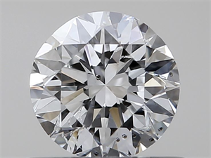 Picture of Natural Diamond 0.50 Carats, Round with Very Good Cut, E Color, SI2 Clarity and Certified by GIA