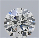 Natural Diamond 0.44 Carats, Round with Excellent Cut, H Color, VS2 Clarity and Certified by IGI