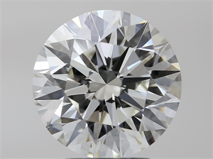 Picture of Natural Diamond 3.10 Carats, Round with Excellent Cut, K Color, VS2 Clarity and Certified by GIA