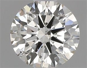 Picture of Natural Diamond 0.52 Carats, Round with Excellent Cut, K Color, SI1 Clarity and Certified by GIA