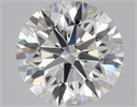 Natural Diamond 1.90 Carats, Round with Excellent Cut, E Color, VVS2 Clarity and Certified by GIA