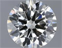 Natural Diamond 0.44 Carats, Round with Excellent Cut, I Color, VS1 Clarity and Certified by IGI