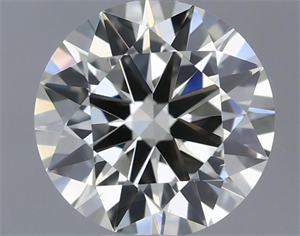 Picture of Natural Diamond 0.44 Carats, Round with Excellent Cut, I Color, VS1 Clarity and Certified by IGI