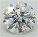 Natural Diamond 2.01 Carats, Round with Excellent Cut, H Color, I1 Clarity and Certified by GIA