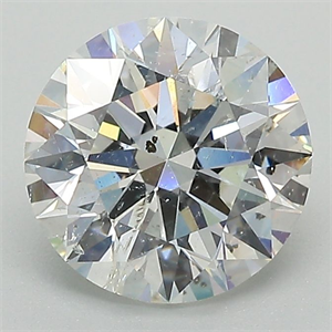 Picture of Natural Diamond 2.01 Carats, Round with Excellent Cut, H Color, I1 Clarity and Certified by GIA