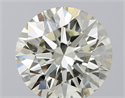 Natural Diamond 3.07 Carats, Round with Excellent Cut, J Color, VS2 Clarity and Certified by IGI