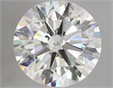 Natural Diamond 3.01 Carats, Round with Excellent Cut, K Color, SI2 Clarity and Certified by GIA