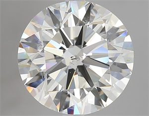 Picture of Natural Diamond 3.01 Carats, Round with Excellent Cut, K Color, SI2 Clarity and Certified by GIA