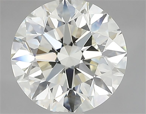 Picture of Natural Diamond 2.70 Carats, Round with Excellent Cut, K Color, VVS2 Clarity and Certified by IGI