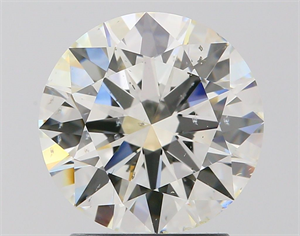 Picture of Natural Diamond 2.05 Carats, Round with Excellent Cut, H Color, SI2 Clarity and Certified by GIA