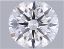 Natural Diamond 0.44 Carats, Round with Excellent Cut, D Color, VS2 Clarity and Certified by GIA