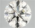 Natural Diamond 4.02 Carats, Round with Excellent Cut, K Color, VS2 Clarity and Certified by IGI