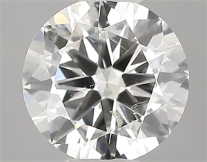 Picture of Natural Diamond 0.50 Carats, Round with Very Good Cut, H Color, SI2 Clarity and Certified by IGI