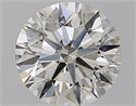 Natural Diamond 2.38 Carats, Round with Excellent Cut, J Color, SI2 Clarity and Certified by GIA