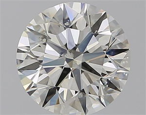 Picture of Natural Diamond 2.38 Carats, Round with Excellent Cut, J Color, SI2 Clarity and Certified by GIA