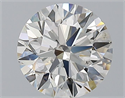 Natural Diamond 2.20 Carats, Round with Excellent Cut, H Color, SI1 Clarity and Certified by GIA