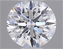 Natural Diamond 0.40 Carats, Round with Excellent Cut, F Color, SI1 Clarity and Certified by GIA