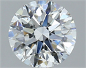 Natural Diamond 2.06 Carats, Round with Excellent Cut, E Color, VS2 Clarity and Certified by GIA