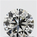 Natural Diamond 0.40 Carats, Round with Very Good Cut, J Color, SI1 Clarity and Certified by GIA