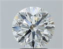 Natural Diamond 2.25 Carats, Round with Excellent Cut, H Color, VVS2 Clarity and Certified by GIA