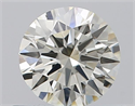 Natural Diamond 0.50 Carats, Round with Excellent Cut, I Color, VS1 Clarity and Certified by IGI