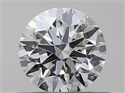 Natural Diamond 0.41 Carats, Round with Excellent Cut, J Color, VS2 Clarity and Certified by GIA