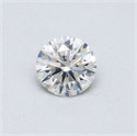 Natural Diamond 0.42 Carats, Round with Excellent Cut, I Color, SI1 Clarity and Certified by GIA