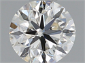 Natural Diamond 0.40 Carats, Round with Very Good Cut, I Color, VVS2 Clarity and Certified by GIA