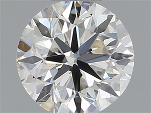 Picture of Natural Diamond 0.40 Carats, Round with Very Good Cut, I Color, VVS2 Clarity and Certified by GIA