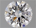 Natural Diamond 1.27 Carats, Round with Excellent Cut, F Color, VVS1 Clarity and Certified by GIA