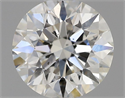 Natural Diamond 0.50 Carats, Round with Excellent Cut, J Color, SI2 Clarity and Certified by GIA