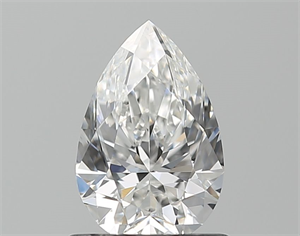 Picture of Natural Diamond 0.90 Carats, Pear with  Cut, F Color, VVS1 Clarity and Certified by GIA